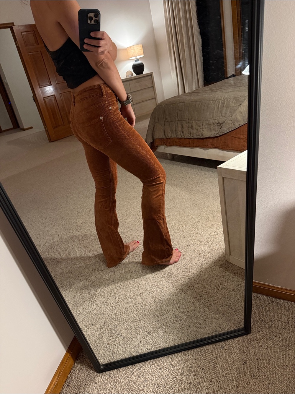 Pilcro Anthropologie corduroy high-rise baby flare pant size 25